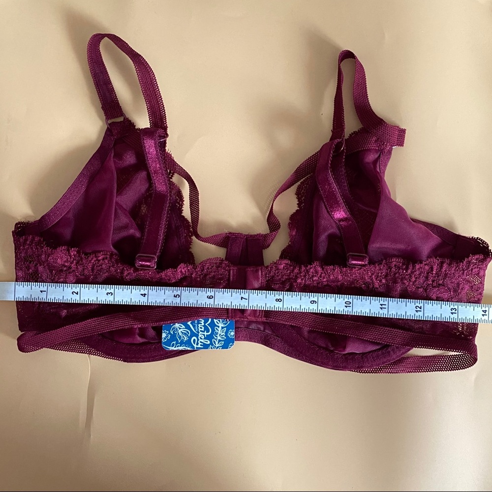 FREE PEOPLE UNDERWIRE BRA SHIRAZ RED DREAM OF ME - Picture 8 of 8
